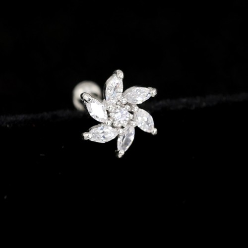 Gem Crystal Ear Cartilage Helix Ring Bar Stud Ear Cuff Climber Piercing Earring - Picture 249 of 268