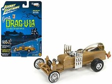 Johnny Lightning Rare1:64 Barris Drag-U-La-The Munsters DIECAST MODEL CAR GOLD