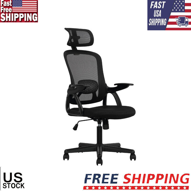 Ergonomic Office Chair w/Adjustable Headrest Computer Desk Chair Executive Chair-image