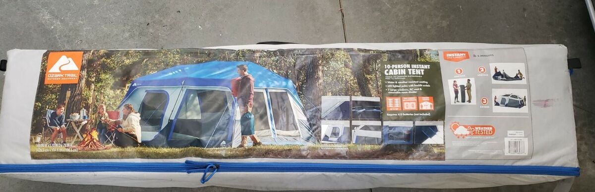 BRAND NEW Ozark Trail 10-Person Instant Cabin Tent with LED BRAND NEW Ozark Trail 10-Person Instant Cabin Tent with LED