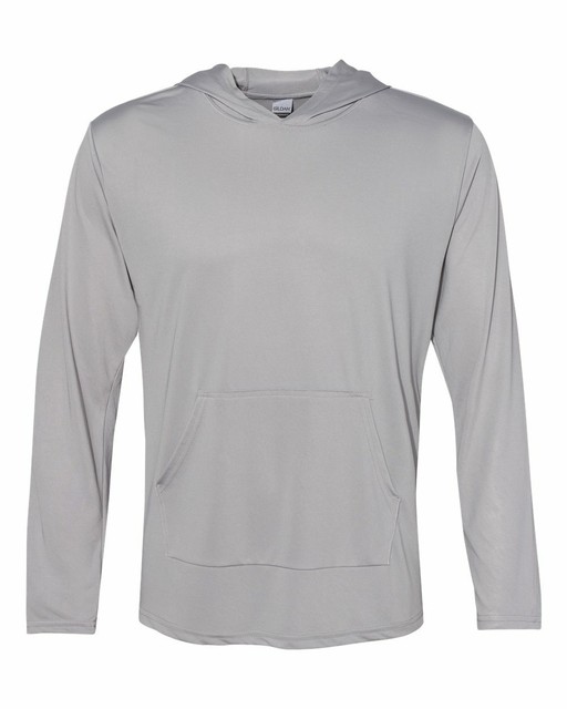 Download Gildan - Performance® Hooded Long Sleeve T-Shirt XL Gravel ...