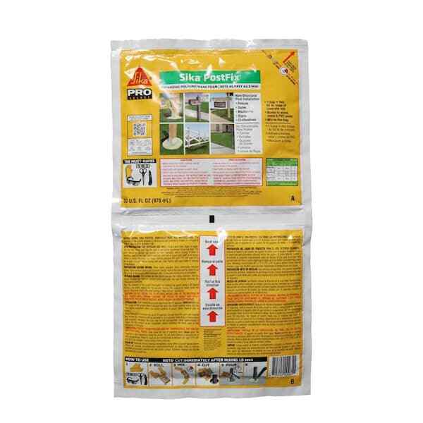 2 lb. PostFix Fence Post Mix - Mix-In-The-Bag Expanding Foam for Post Support