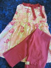 NWT 8 Persnickity Gwen Pink Floral Tunic Leggings