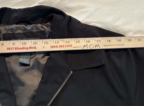 Banana Republic Men S L Black Wind Breaker Jacket - Picture 3 of 8