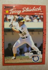 Donruss 90 Terry Steinbach Error Card
