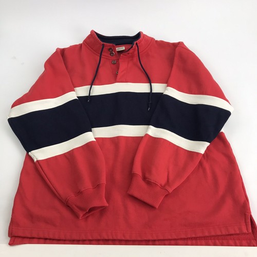 Button Color Block Pullover Sweatshirt 