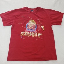 Vintage Disney Grumpy Dwarf T-Shirt Red Size Large