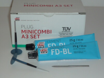 Tip Top Minicombi A3 25 Stück + Fräser + Special Cement,Reifenreparatur >511195