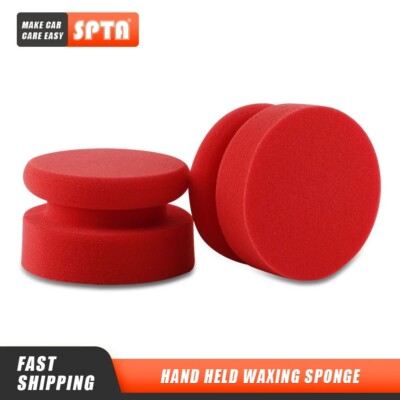 SPTA Auto Schaum Applicator Pads runde Form Seite drücken Hand Polierschwamm Kit