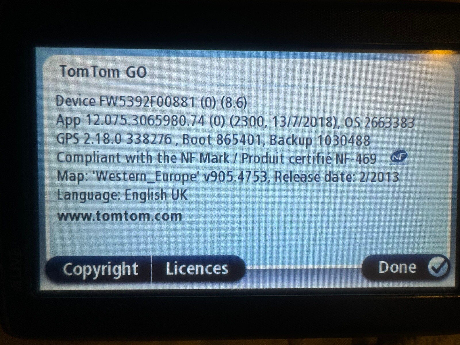 TomTom Go Live 4ER51 Satellite Sat Nav GPS With Western Europe UK