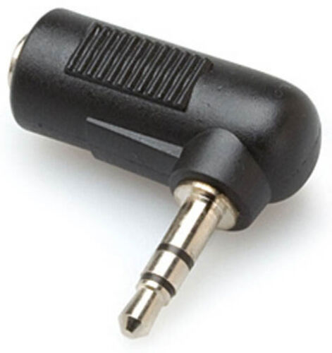 HOSA GMP-272 rechtwinkliger Mini-Stereo Kabel Stecker Adapter - 3,5 mm TRS