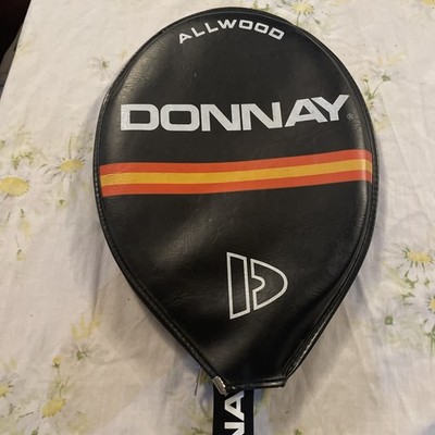 Vintage Donnay Fiberwood Tennis Racquet With Cover Made In Belgium Nice