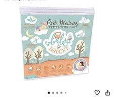 Organic Bamboo from Viscose Fitted Crib Mattress Protector Pad by Baby&Brooke...