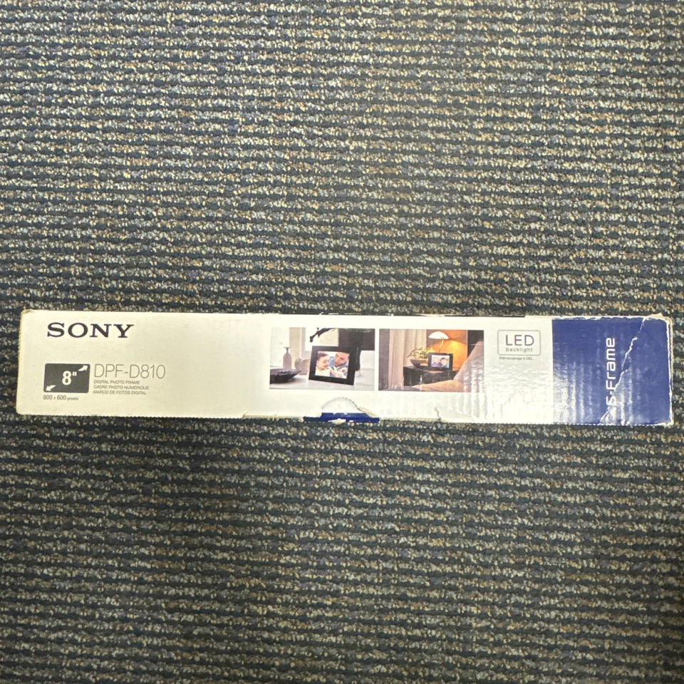 NEW IN BOX Sony S-Frame DPF-D810 LED Backlight 800 X 600 Pixels 8" Photo Display - Image 4 of 4