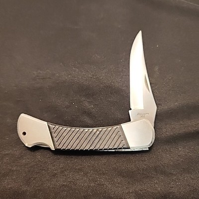 Sharp #450 Hunter Pocket Knife, single blade folding hunting; Made in Taiwan