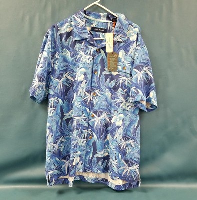 NWT Tommy Bahama Oasis Blooms Silk Blend Hawaiian Shirt XL