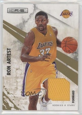 2010 Panini Rookies & Stars Gold Materials /299 Metta World Peace Ron Artest h3a