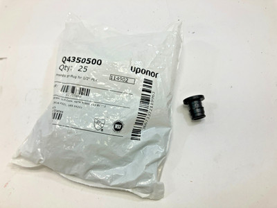 25-PACK NEW UPONOR Q4350500 PROPEX EP PLUG 1/2'' PEX