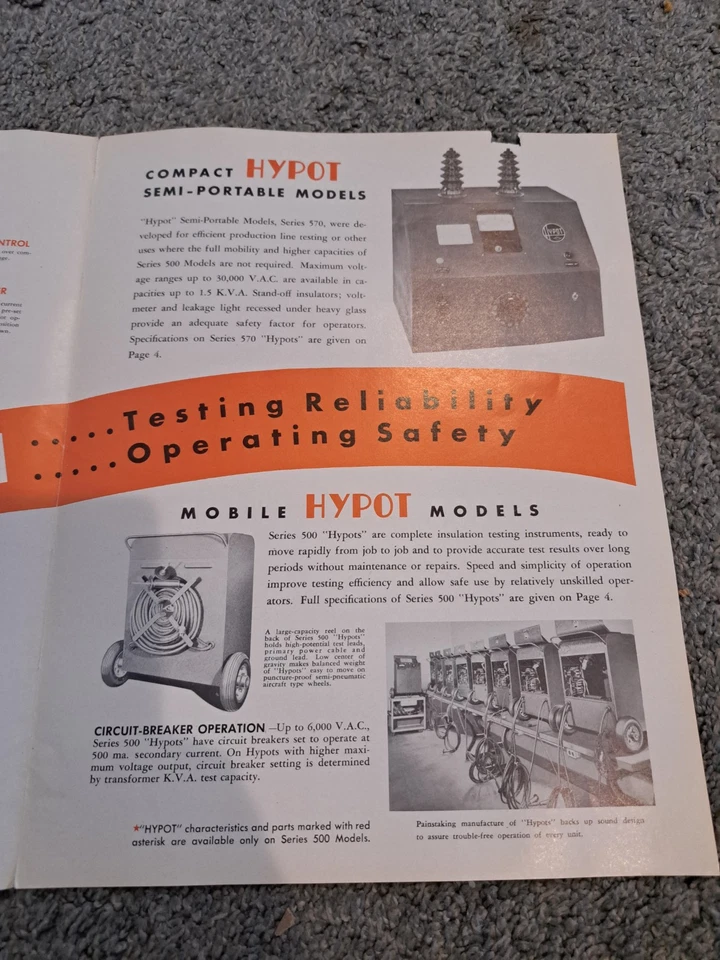 Pruebas de avería de aislamiento de alto potencial Hypot Associated Research Inc. Foto 2 de 4