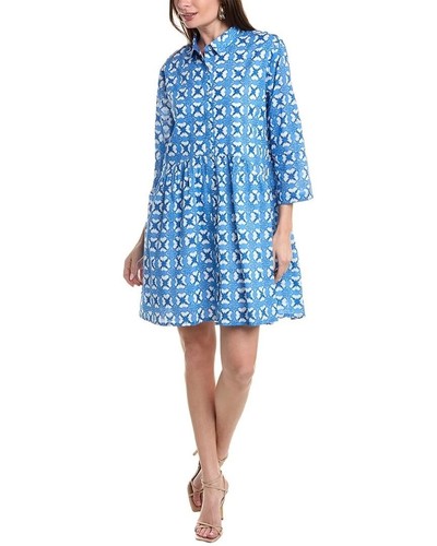 Tuckernuck Ro's Garden Tyla Shirtkleid Damen blau XL