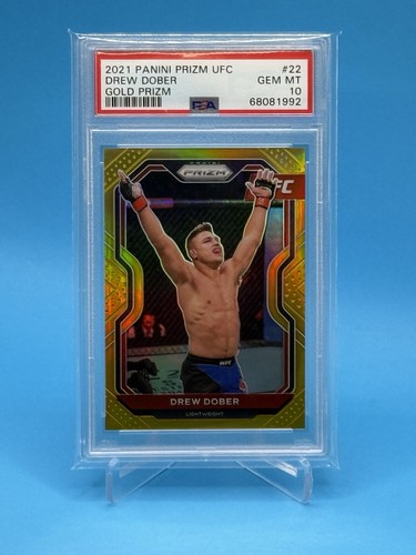 Drew Dober [Gold] #22 2021 Panini Prizm UFC card