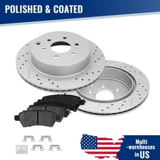 6PCS Rear Brake Disc Rotors & Ceramic Pads For Nissan Pathfinder 2005 2006- 2012