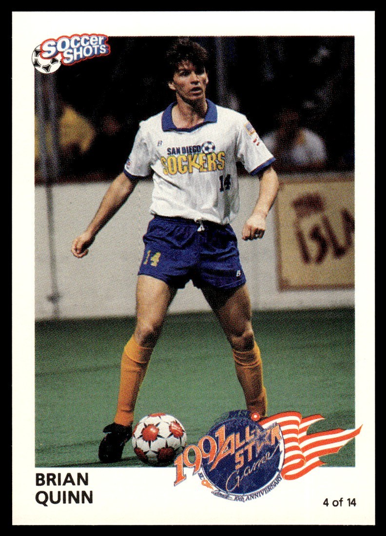 1991 Soccer Shots MSL Premier Limited Edition Brian Quinn All-Star Game #4/14