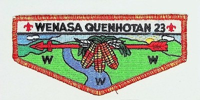 Wenasa Quenhotan Lodge 23 W. D. Boyce Council IL Flap MULTI Bdr (PK1400)