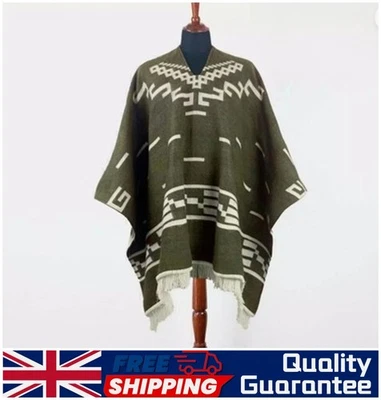 Clint Eastwood Western Cowboy Poncho Serape replica handmade of faux-alpaca wool