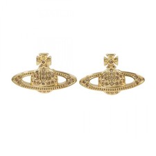 Vivienne Westwood Pierced earrings boucle doreilles brass NEW
