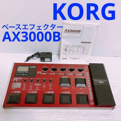 Korg AX3000B ToneWorks Bass Multi-Effects Processor w/ Pedal & AC Adapter Japan