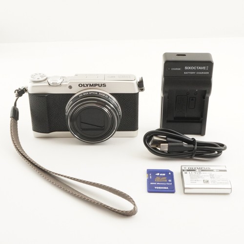 OLYMPUS STYLUS SH-2 Silver With 4GB SDHC Card Digital Camera from Japan #6884 - Picture 2 of 13