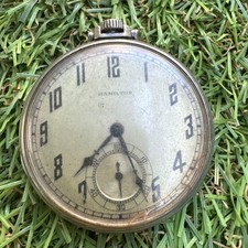HAMILTON analog pocket watch