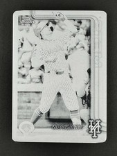 2025 Topps Chrome Brandon Nimmo Black Printing Plate 1/1