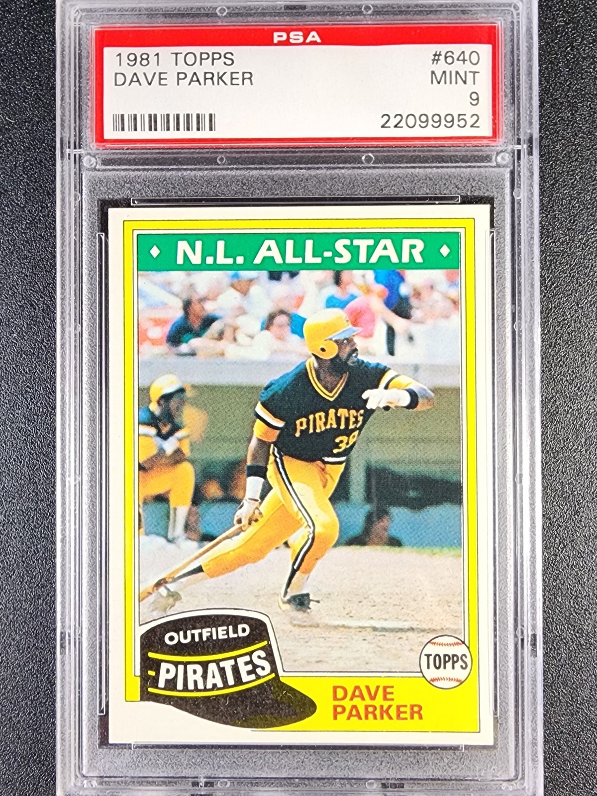 1981 Topps #640 Dave Parker HOF - PSA 9 MINT