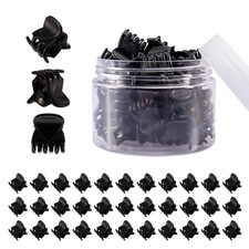 36 PCS Black Mini Hair Claw Clips Great for Design Kids and Adult Hairstyles Dec