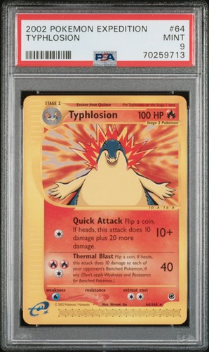 Typhlosion graded PSA 9 for sale on eBay