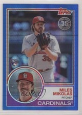 2018 Topps Silver Pack 1983 Design Chrome Blue /150 Miles Mikolas Rookie RC 9qk