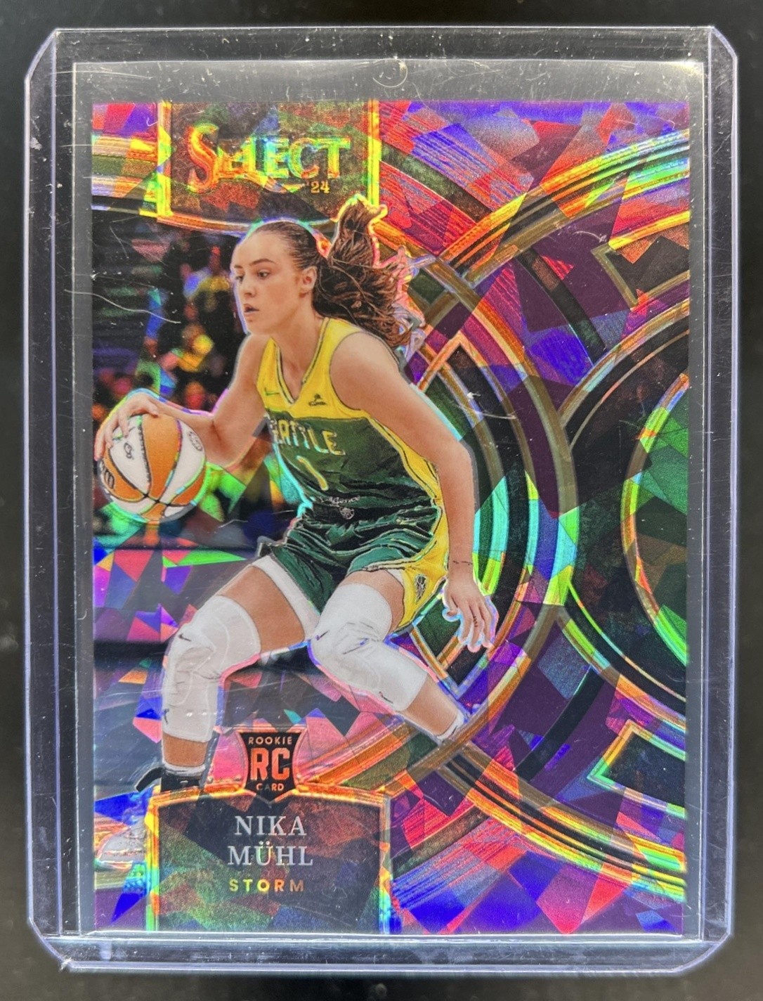 2024 Panini Select WNBA Nika Muhl RC Purple Ice Prizm Premier Level #/149 Storm