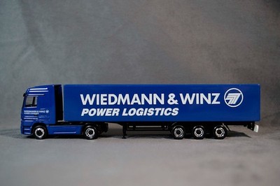 Herpa MAGIC HO Scale Truck Wiedmann & Winz Power Logistics Promo Model NIB