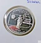 1999 S SILVER PENNSYLVANIA STATEHOOD QUARTER