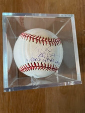 Carl Erskine Signed  Baseball PSA/DNA Sticker Brooklyn Dodger Autographed Case