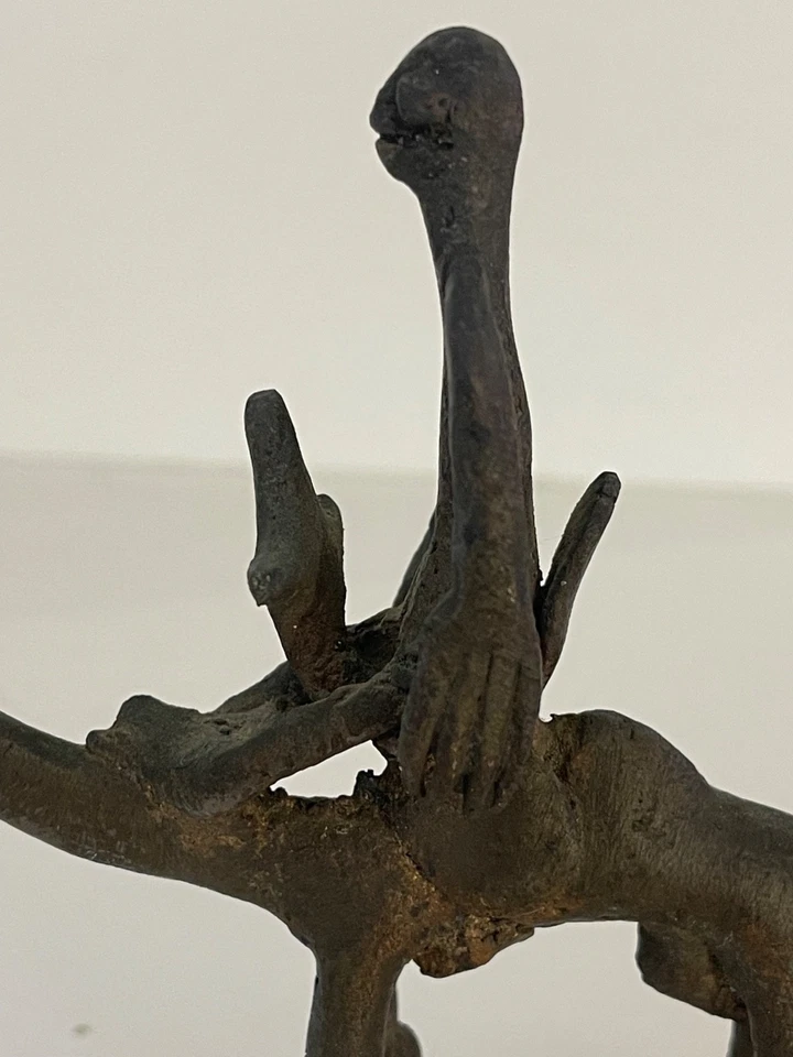 Dogon méhariste en bronze du Mali XXe Afrique Dromadaire Cavalier - Photo 3/4