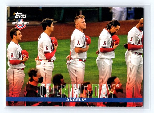 2022 Topps Opening Day #OD-11 Shohei Ohtani / Mike Trout Los Angeles Angels