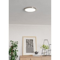 Eglo LED Smart Deckenlampe Nickel Ø28Cm IP44 14,3W Rgbtw 2700-6500K Dimmbar App