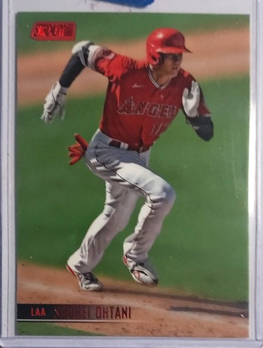 🔥🐐 2021 Topps Stadium Club Shohei Ohtani Red Foil #37 Angels Dodgers 🐐🔥