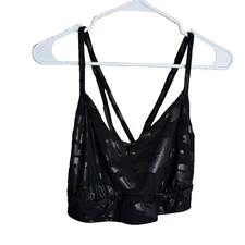 All In Motion Sports Bra Women's XXL Printed Metallic Camo Strappy Athletic