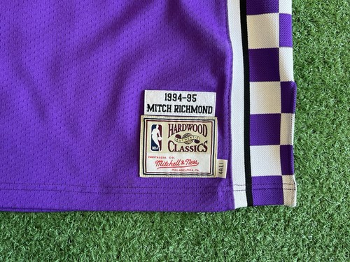 Sacramento Kings NBA Jersey Mitch Richmond Mitchell & Ness Large Authentic NBA - Picture 3 of 8