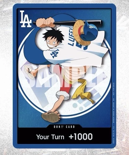 2026 Dodgers x One Piece Night Promo Card Monkey Luffy Presale Ship 7/3 read bio