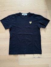 T-Shirt Comme des Garcons PLAY - Cuore Nero/Oro - Taglia Uomo XL